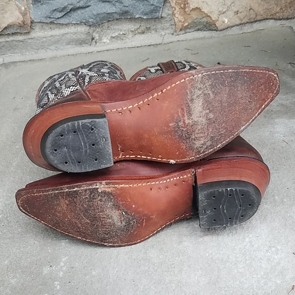 Boulet western cowgirl boots snake print - Picture 6 of 8